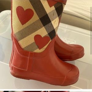 Burberry rain boots